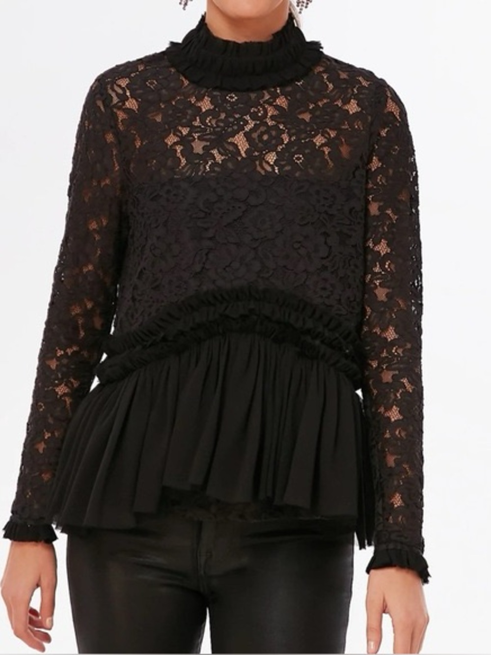 Tuckernuck Black Lace Myla Top